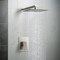 Kibi Cube Pressure Balanced Single Function Shower System with Rough In Valve - Brushed Nickel KSF411BN - alternate 5